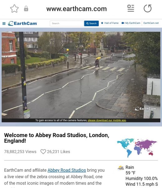 The Beatles Abbey Road Studios London Londyn zebra crossing przejście dla pieszych